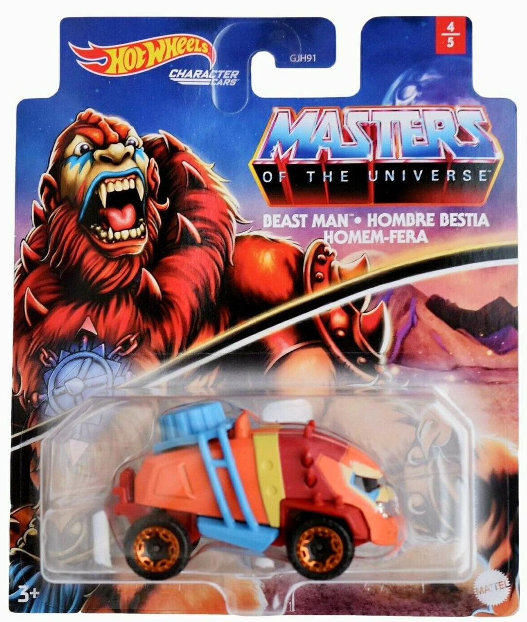 Игрушечная машинка Hot Wheels Beast Man 2021 Masters of the Universe Character Cars (GRM24)