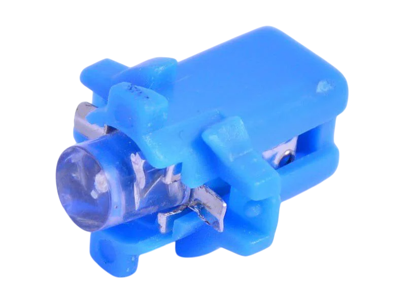 Автомобильная лампа светодиодная LEDUA T5-B8.3-1pc вогнутый LED 12V Синий (232)