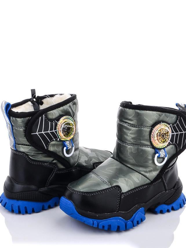 Дутики с натуральной шерстью Alemy Kids 5236S р.29 Хаки