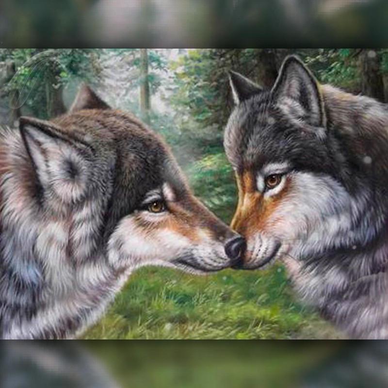 Алмазная вышивка The Wortex Diamonds Волчья верность 30x40 см TWD20035