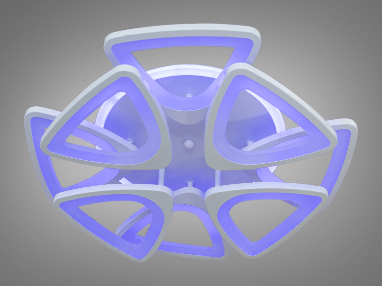 Люстра LED с пультом управления 150W Белый (S8118/4+4WH) - фото 3 Люстра LED с пультом управления 150W Белый (S8118/4+4WH) - фото 3