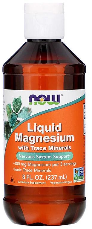 Магний жидкий Now Liquid Magnesium with Trace Mineral 237 ml Магний жидкий Now Liquid Magnesium with Trace Mineral 237 ml