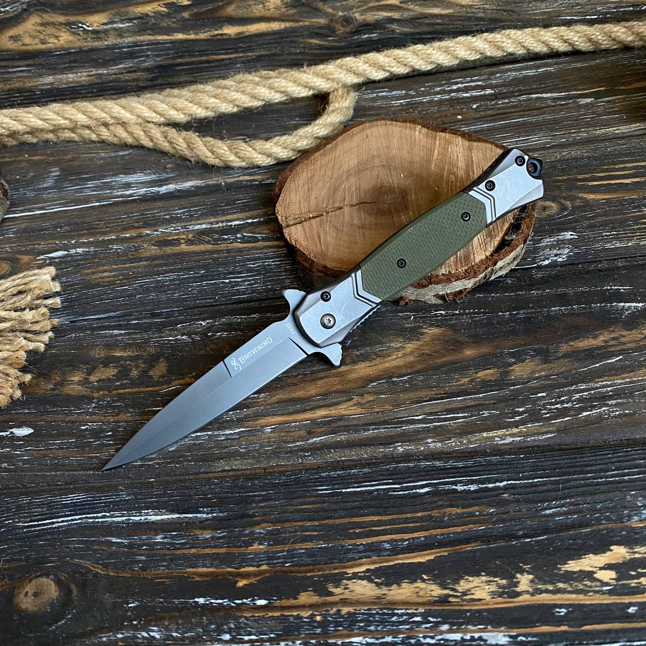 Ніж складаний туристичний Browning довжина клинка 90 мм (1011)