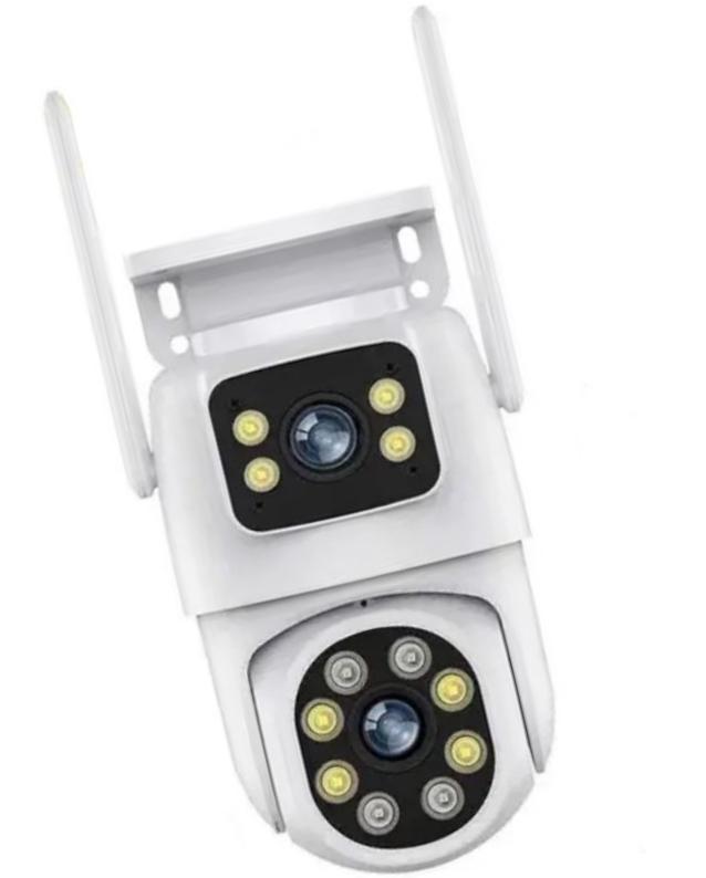 IP-камера поворотная уличная Q30-6MP Wi-Fi с двойным объективом 6 мП Белый (2390000024)