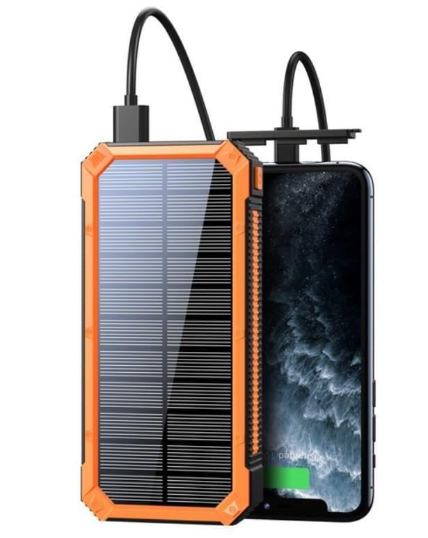 Повербанк автономный Solar 50000 мАч с подзарядкой от солнца и дополнительным LED-освещением (2104618804) - фото 4