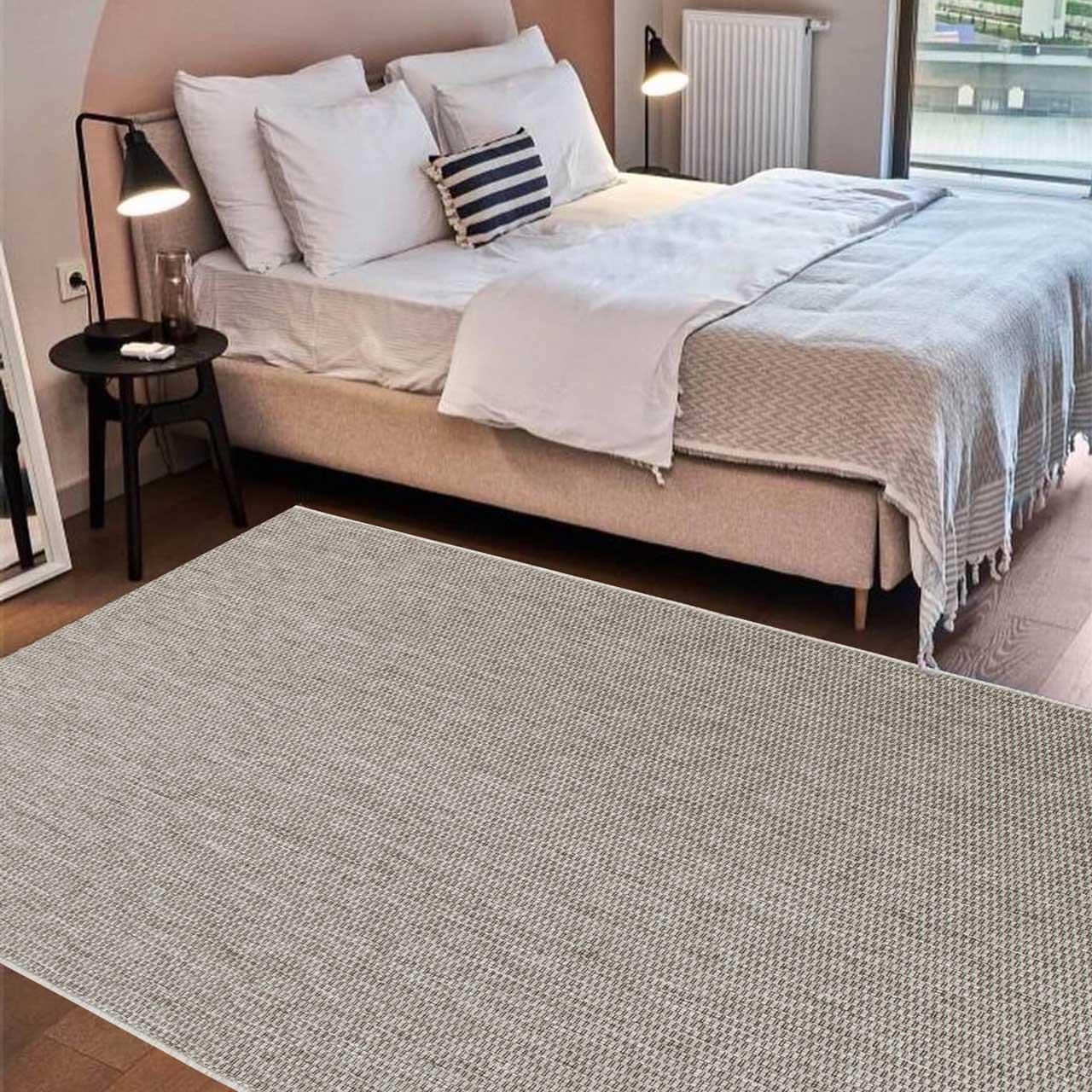 Ковер безворсовый DAKARIA Plutus Run 10014-0101 2x2 м Серый (00-00021989) - фото 9