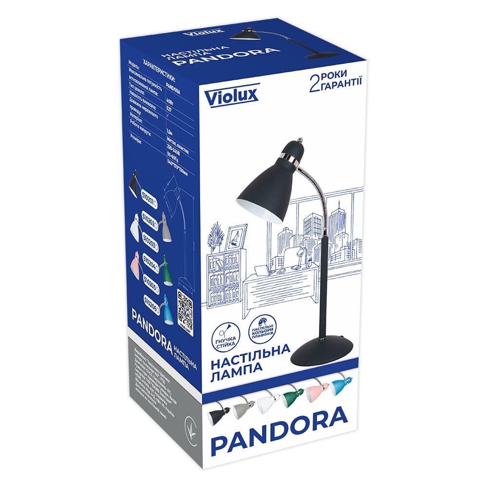 Настольный светильник Violux PANDORA Е27 Зеленый (510204) - фото 2