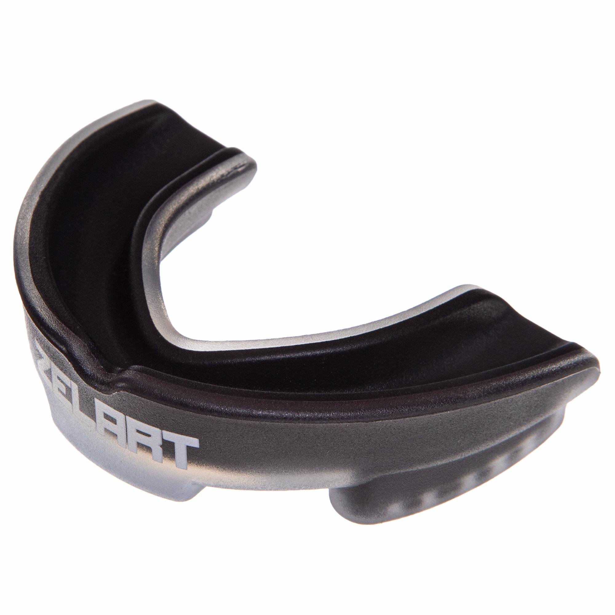 Капа боксерская одночелюстная Zelart BO-3535 Черный-прозрачный (AN008543)