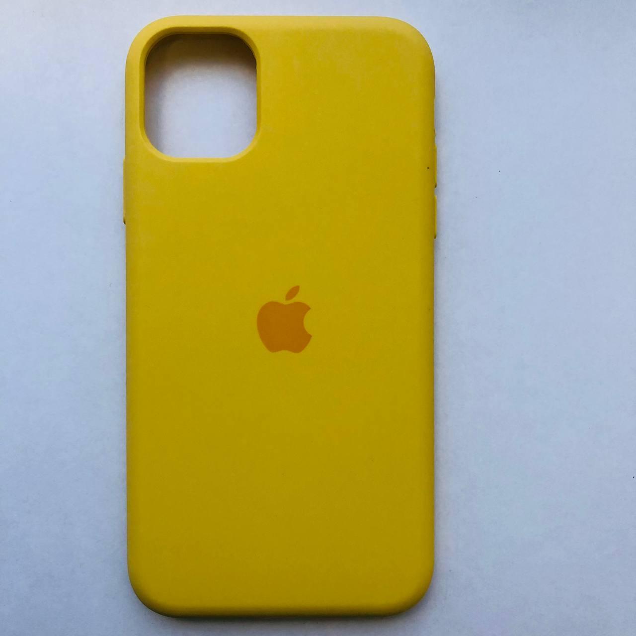 Чехол Silicone Case для Apple iPhone 11 Yellow