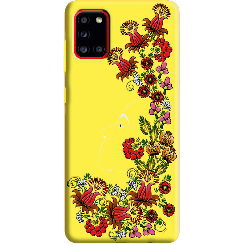 Чехол Boxface Samsung A315 Galaxy A31 3D Ukrainian Muse Желтый силикон (39470-bk64-39919)