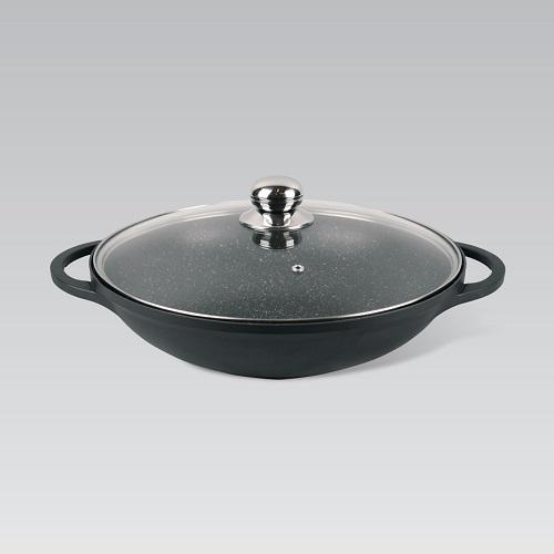 Сковорода WOK с крышкой Maestro 32 см (MR-4832)