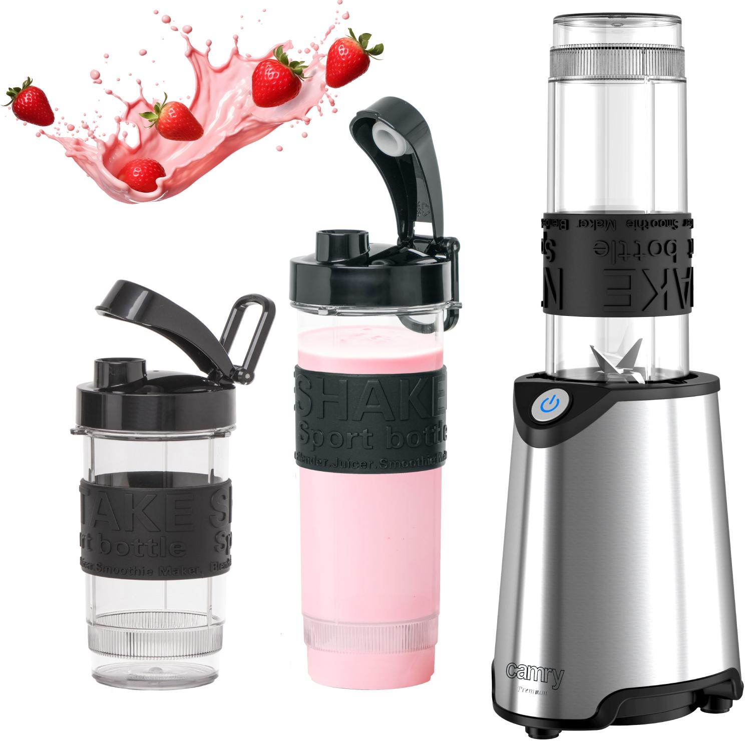 Блендер Camry CR 4069 inox 500W 2 скляні пляшки 570/400 мл Grey (CR4069I) - фото 6