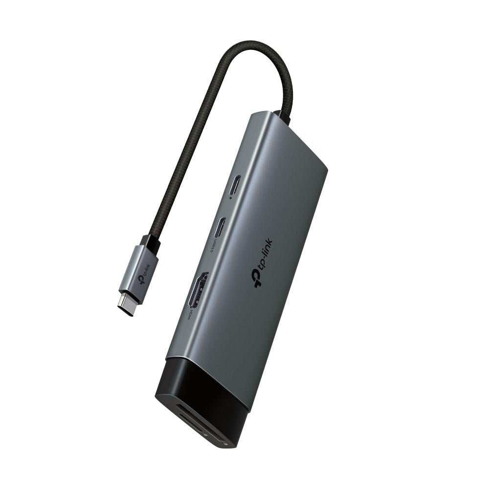 Концентратор TP-Link UH7020C 2xUSB 3.0 1xHDMI 1xUSB-C 3.0 1xUSB-C PD 100W Grey (30651846)