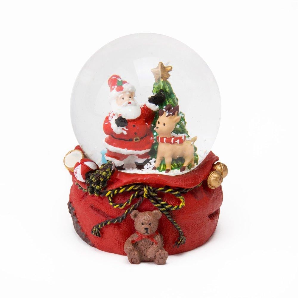 Снежный шар Lefard Санта и олень 9 см (6016-011)