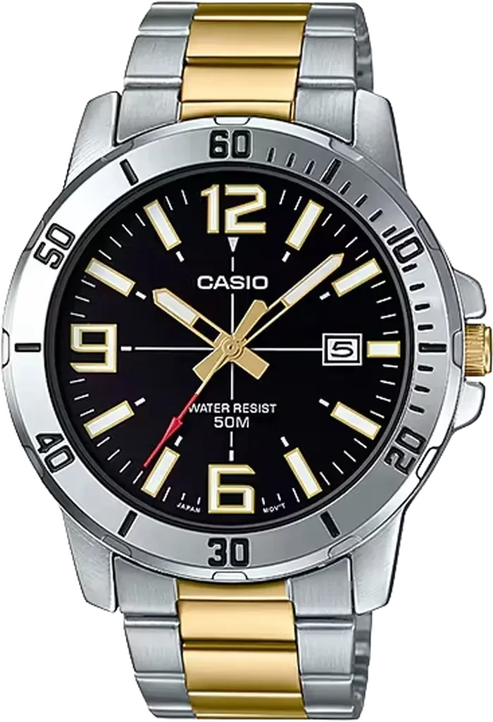 Наручний годинник чоловічий Casio Timeless Collection MTP-VD01SG-1B Чорний (3150751451) Наручний годинник чоловічий Casio Timeless Collection MTP-VD01SG-1B Чорний (3150751451)