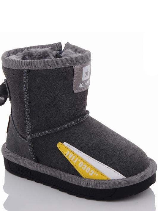 Угги кожаные Paliament B20939-3 р. 31 Серый (992311)