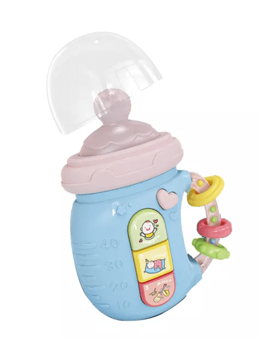 Игрушка развивающая музыкальная бутылочка-телефон 5в1 Голубой (10187) - фото 8 Игрушка развивающая музыкальная бутылочка-телефон 5в1 Голубой (10187) - фото 8