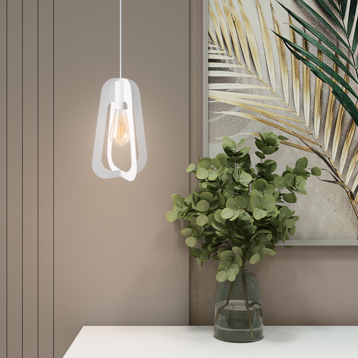 Подвесной светильник MSK ELECTRIC NL 3019 WH Catania под лампу Е27 Белый (2040169777) - фото 2 Подвесной светильник MSK ELECTRIC NL 3019 WH Catania под лампу Е27 Белый (2040169777) - фото 2