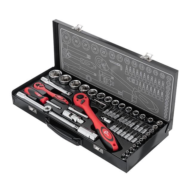 Набор инструментов Intertool ET-6056 1/2" х 1/4" 56 ед.