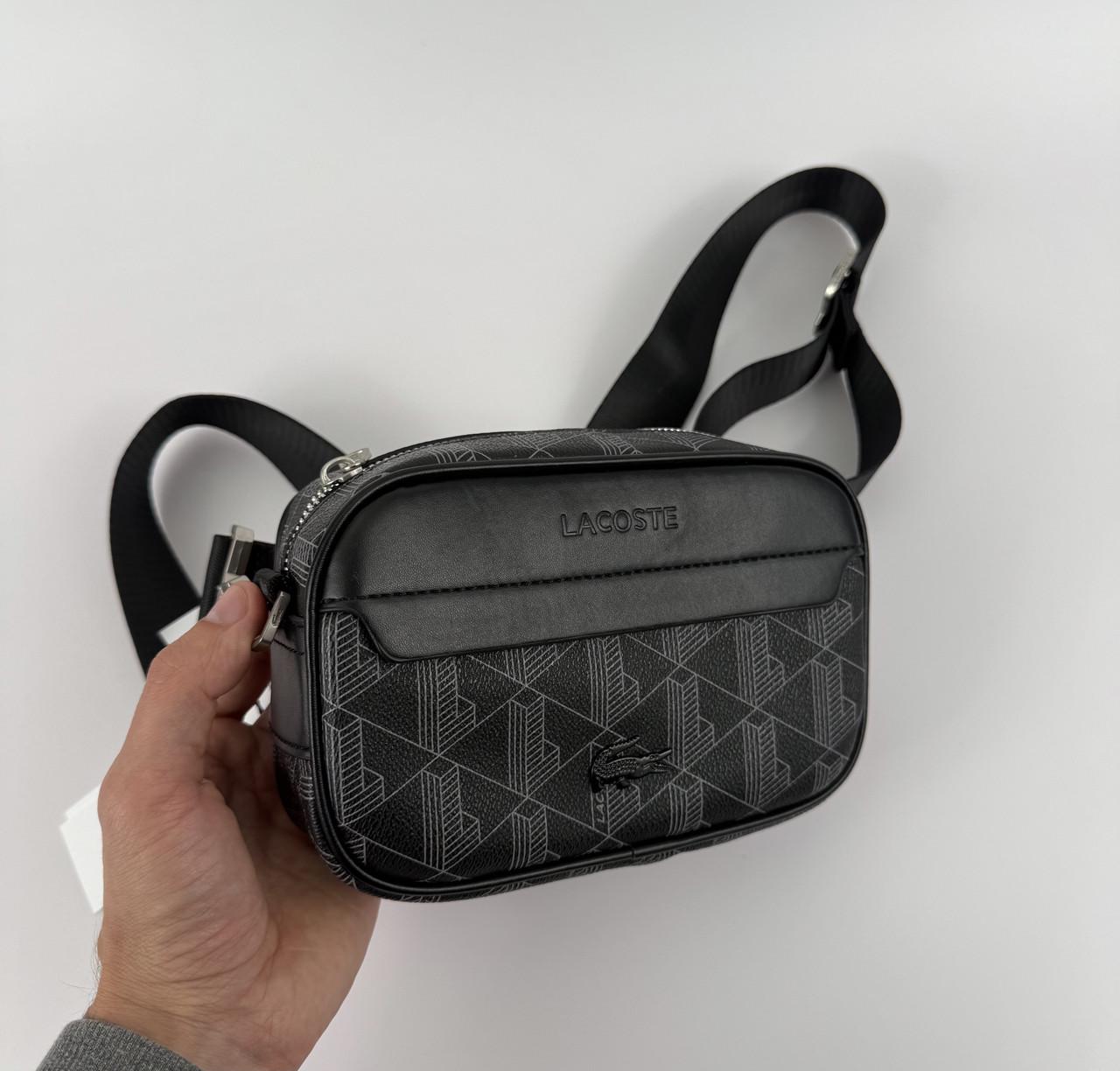 Сумка через плечо Lacoste crossbody monogram Черный - фото 3 Сумка через плечо Lacoste crossbody monogram Черный - фото 3