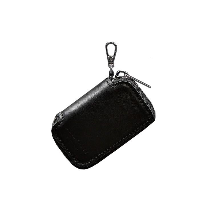 Чехол кожаный для автомобильного ключа краст Черный (A-028217)