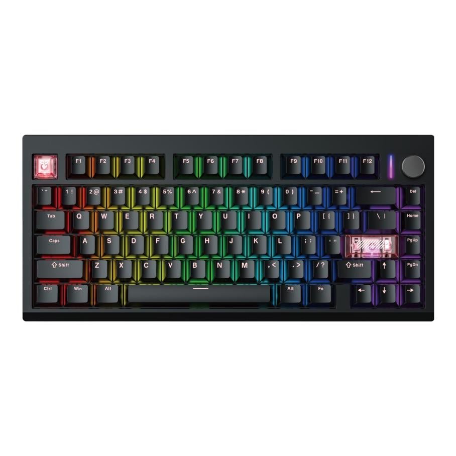 Клавиатура игровая механическая беспроводная Fantech MAXFIT8 MK921 Brown Switch 80 клавиш ARGB Bluetooth/2,4GHz/USB-C PBT (34869883)