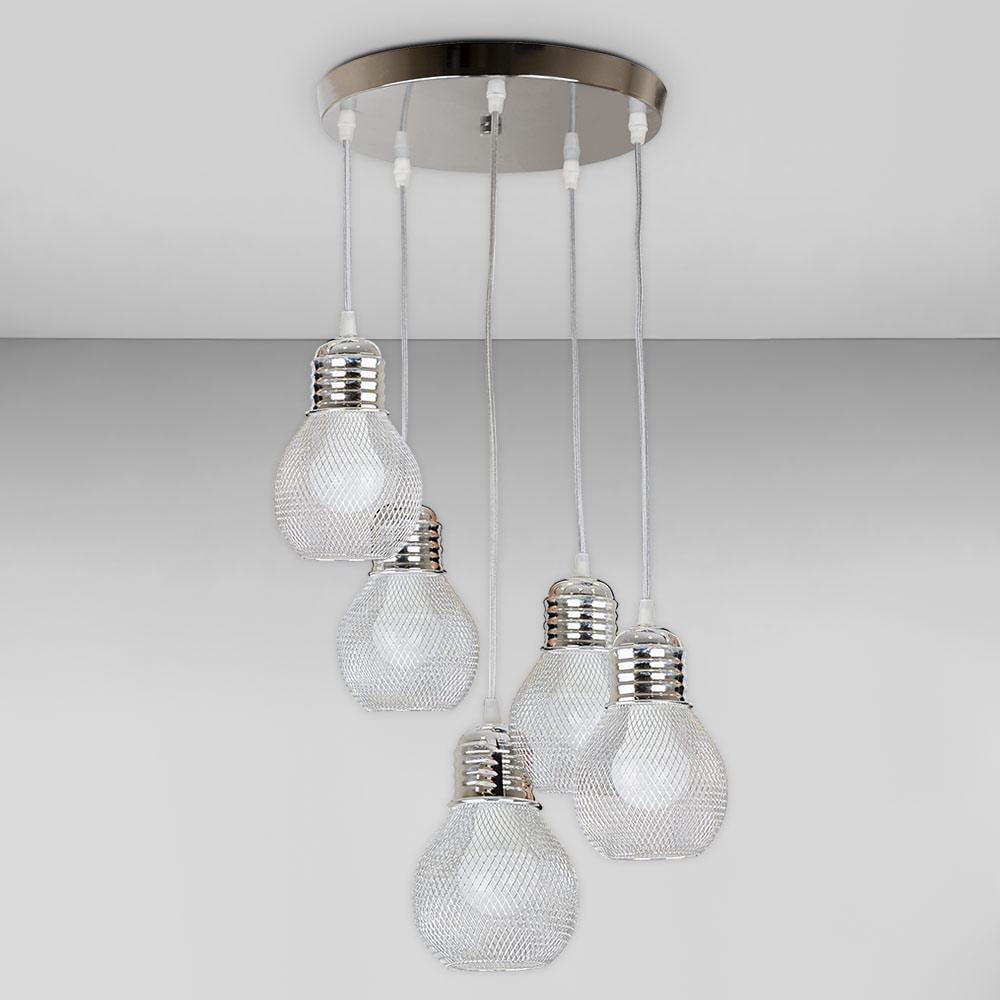 Люстра підвісна лофт Light House LS-18597F-5 CR 290 Хром Люстра підвісна лофт Light House LS-18597F-5 CR 290 Хром