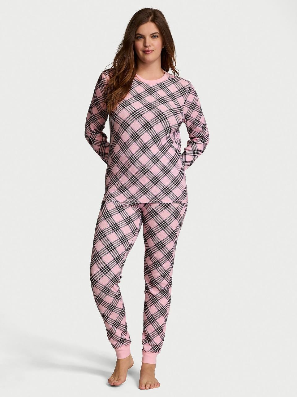 Пижама термо женская Victoria's Secret XS Розовый (3226437983950)