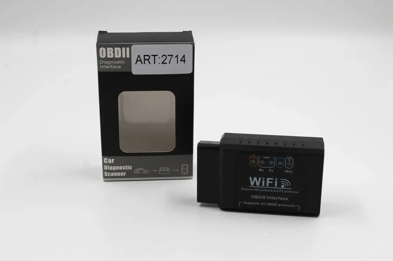 Адаптер автомобільний діагностичний OBD2 ELM327 Wi-Fi (2714) - фото 10