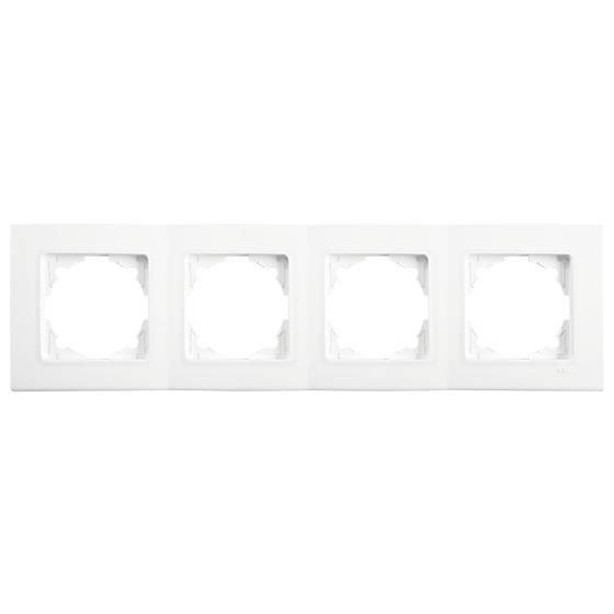 Рамка для розетки Viko Linnera 4-х горизонтальная Белый (90480004)