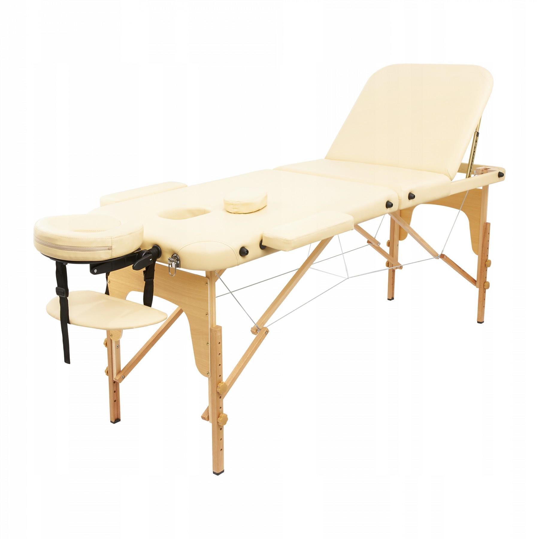 Массажный стол складной 4fizjo Massage Table Wood W60 Beige (39445)