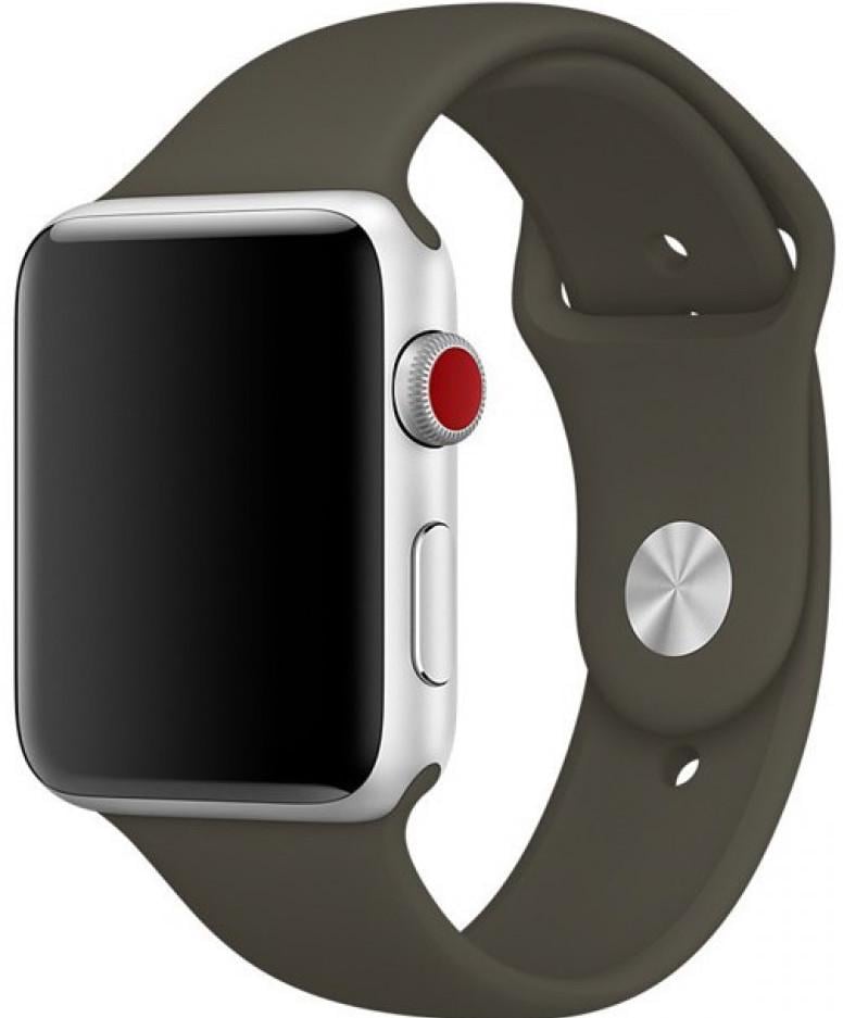 Силіконовий ремінець Band Sport Series for Apple Watch 42/44/45/49mm, Dark Olive (HC)