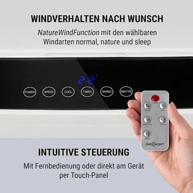 Вентилятор-охолодувач KLARSTEIN oneConcept Freeze Me 3в1 400 м³/год (10033432) - фото 4 Вентилятор-охолодувач KLARSTEIN oneConcept Freeze Me 3в1 400 м³/год (10033432) - фото 4