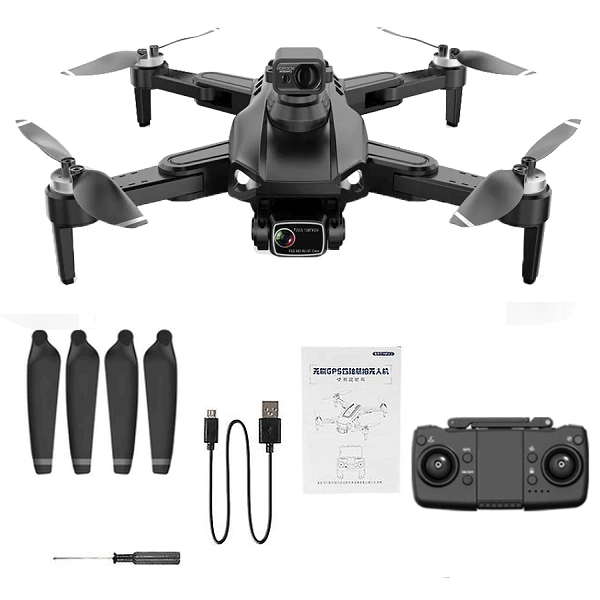 Квадрокоптер LYZRC L900 Pro SE Max Дрон с 4K и HD камерами GPS БК двигатели до 1200 м 28 мин Black (d353)