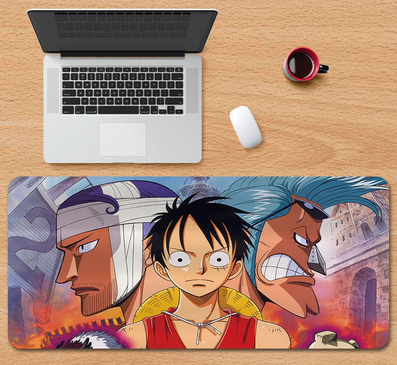Килимок для мишки з Аніме принтом One piece Монкі Д. Луффі 800х300х3 мм (0116)