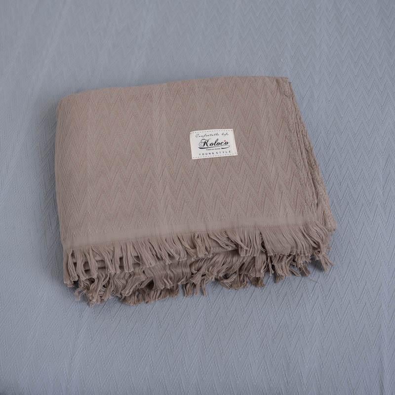 Простирадло махрове 220х240 см Світло-коричневий (28783620)