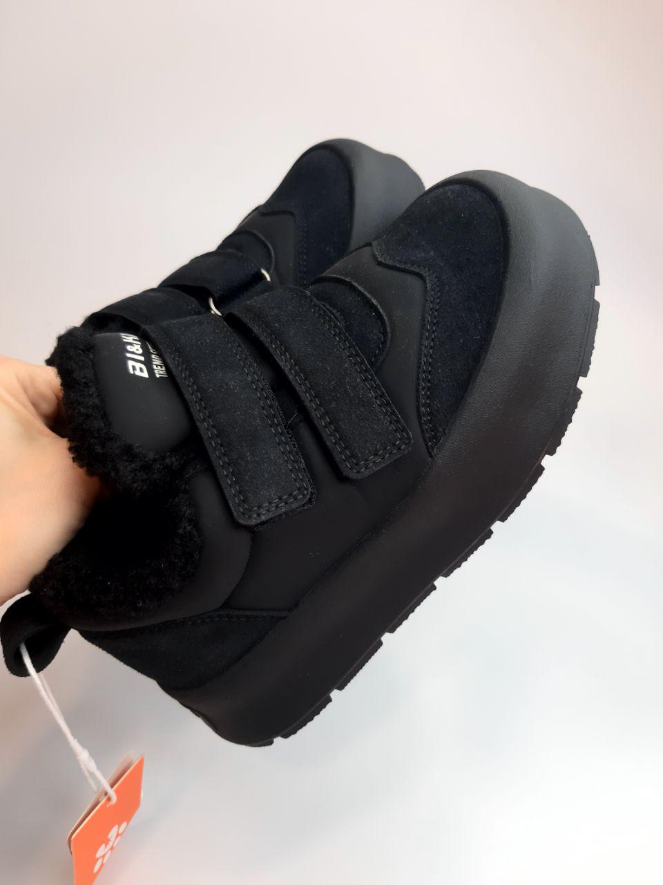 Ботинки детские зимние Bi&Ki для девочки р. 36 23 см Черный (01425 А) - фото 4 Ботинки детские зимние Bi&Ki для девочки р. 36 23 см Черный (01425 А) - фото 4