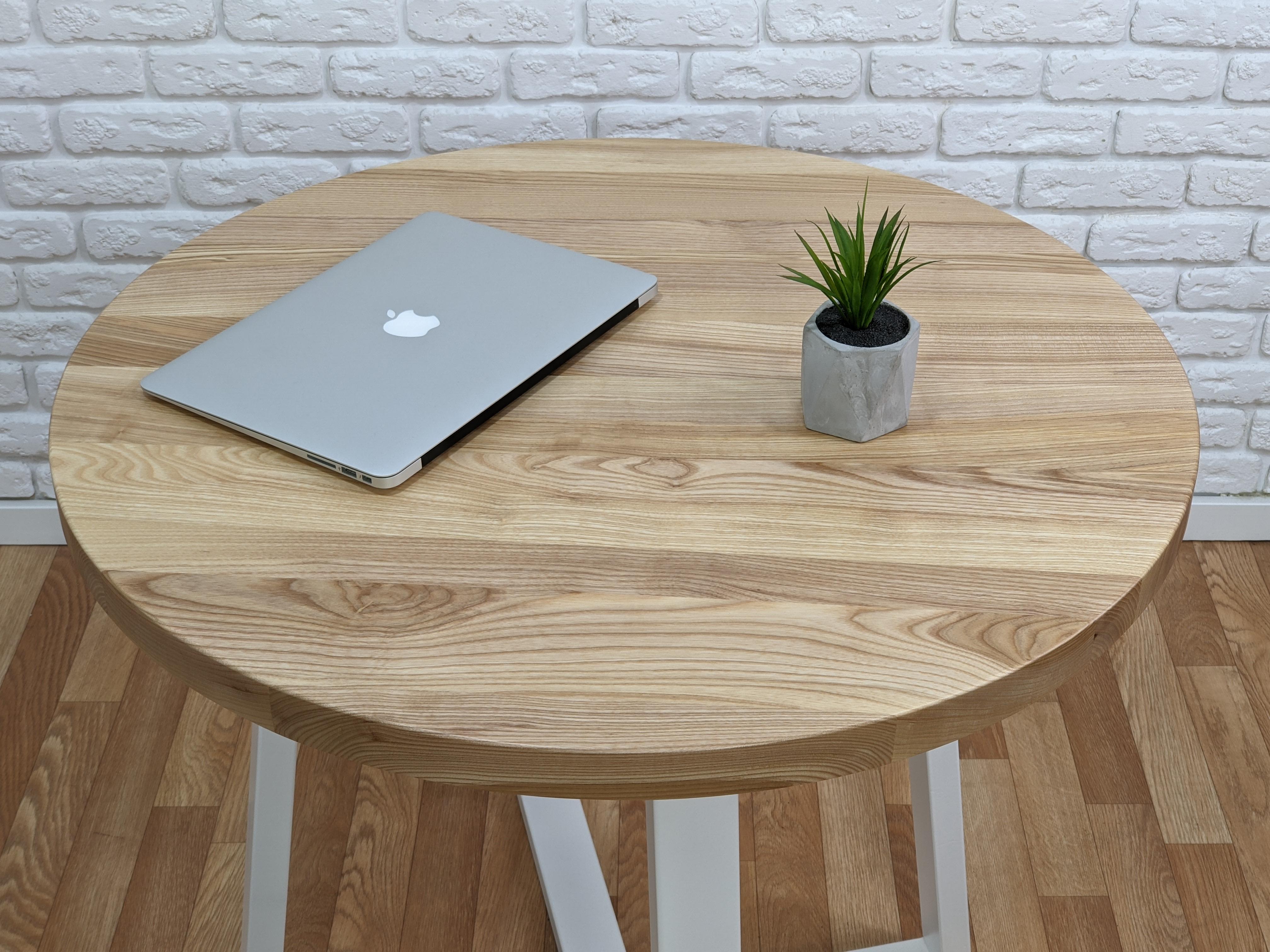 Стіл круглий Lofty Серія 20 з дерева та металу ⌀ 800 мм (11317635) - фото 2 Стіл круглий Lofty Серія 20 з дерева та металу ⌀ 800 мм (11317635) - фото 2