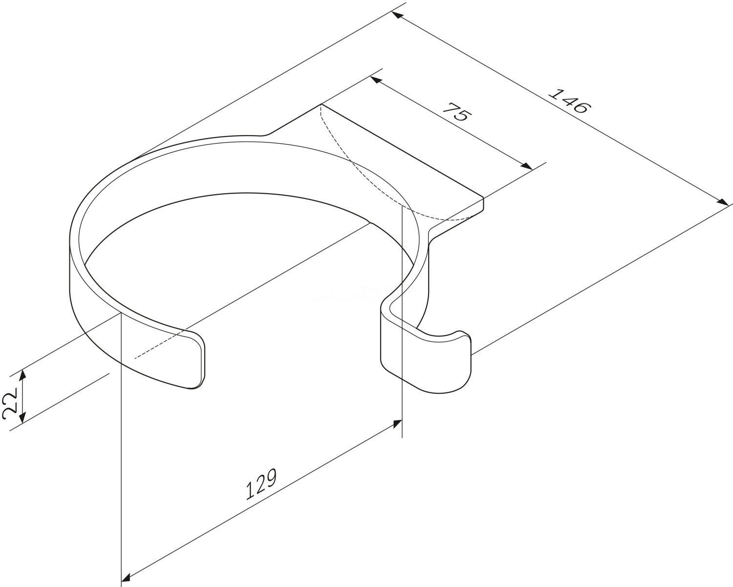 Держатель для фена AM.PM Inspire 2.0 A50A32300 Хром (130326) - фото 2