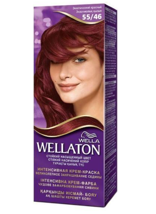 Крем-фарба для волосся Wella Wellaton інтенсивна 55/46 Екзотичний червоний 110 мл