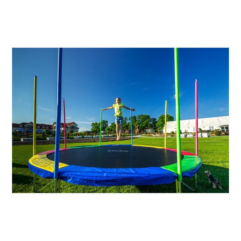 Батут Just Fun зовнішня сіткa і драбинка 374 см Multicolor - фото 6