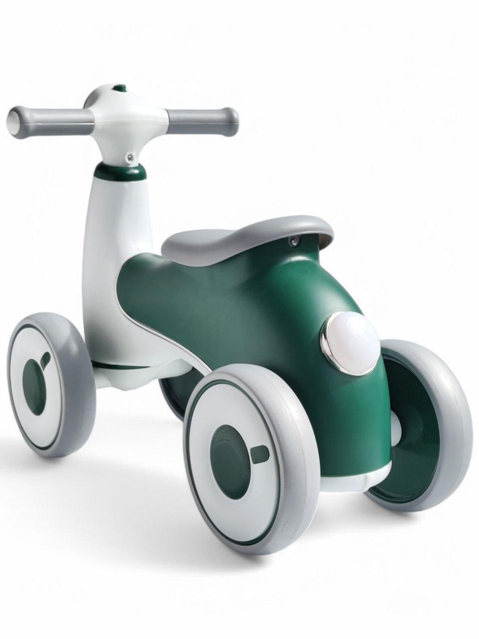 Біговел Vintage Scooter XS008 на 4 колесах до 40 кг зі світловими та звуковими ефектами Зелений (XS008r-s) - фото 2