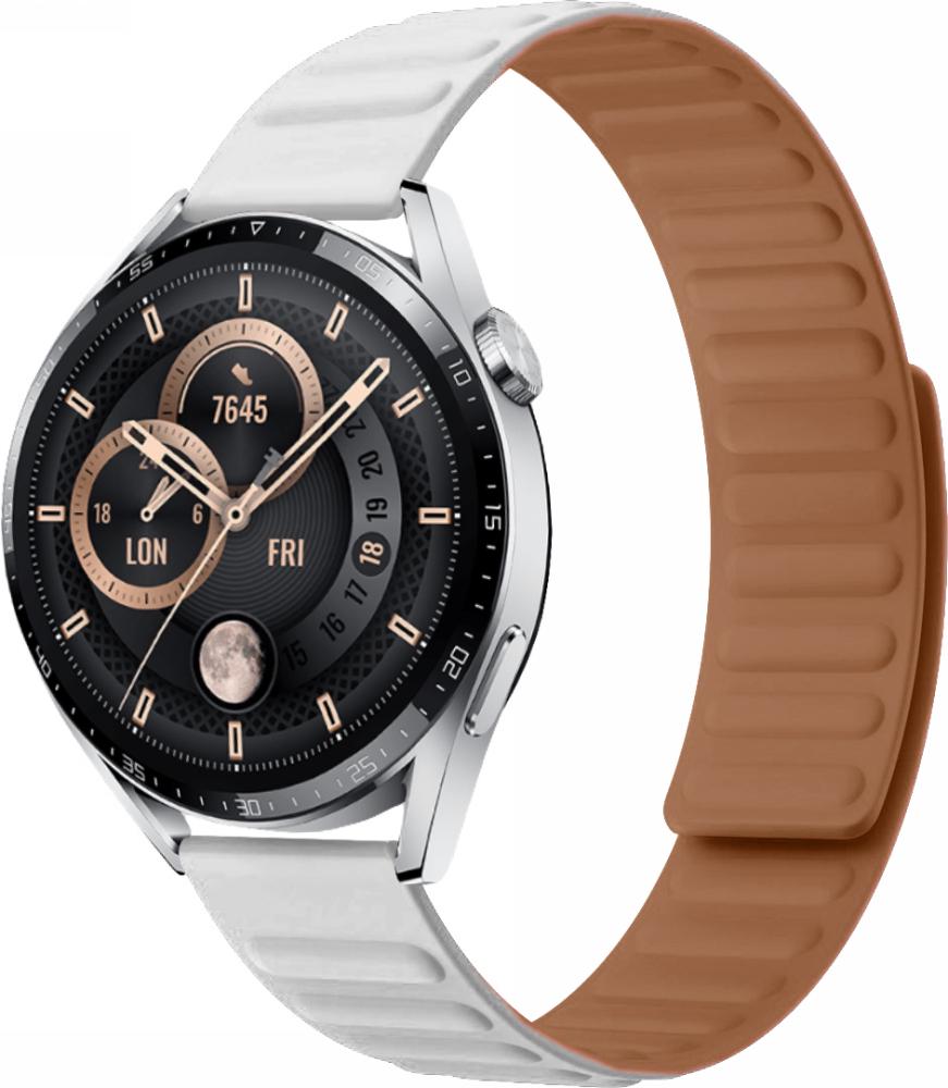 Ремешок Magneter для Huawei Watch GT3 46 мм White (26655-29) Ремешок Magneter для Huawei Watch GT3 46 мм White (26655-29)