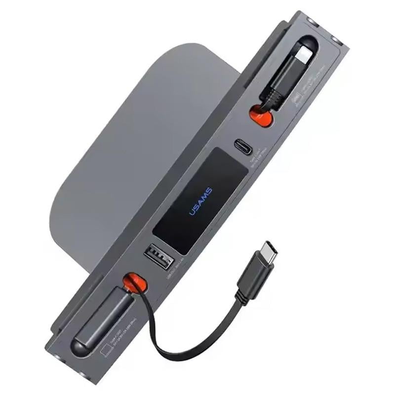 Переходник HUB Usams US-SJ649 60W Car Central Control Charging HUB For Tesla 3/Y Tarnish (00000070778_1)