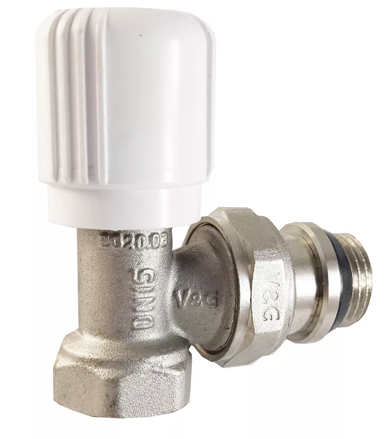 Кран радиаторный VALOGIN 1/2″ V&G VG-601201 G ручной регулировки угловой (SQ-1040194)