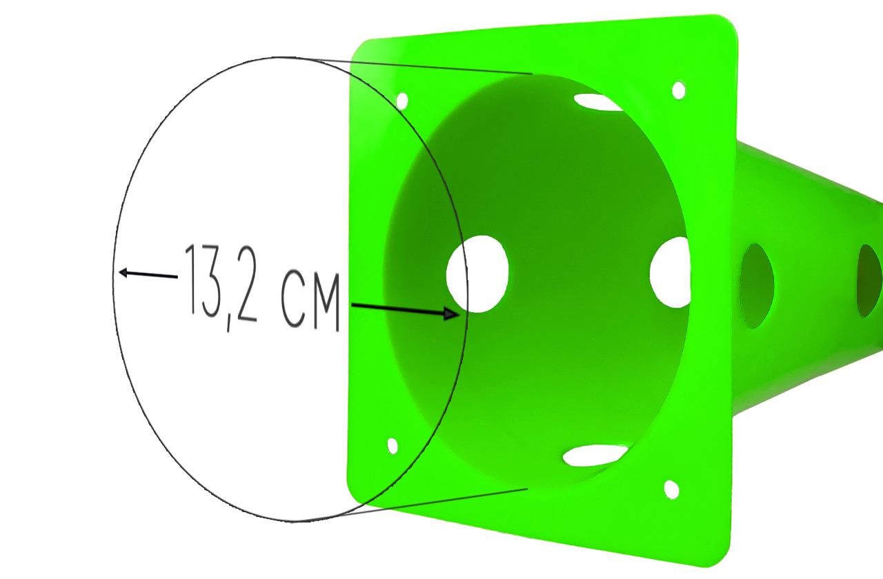 Конус-фишка спортивная EasyFit для тренировок 31 см Зеленый (EF-16795-GN) - фото 3
