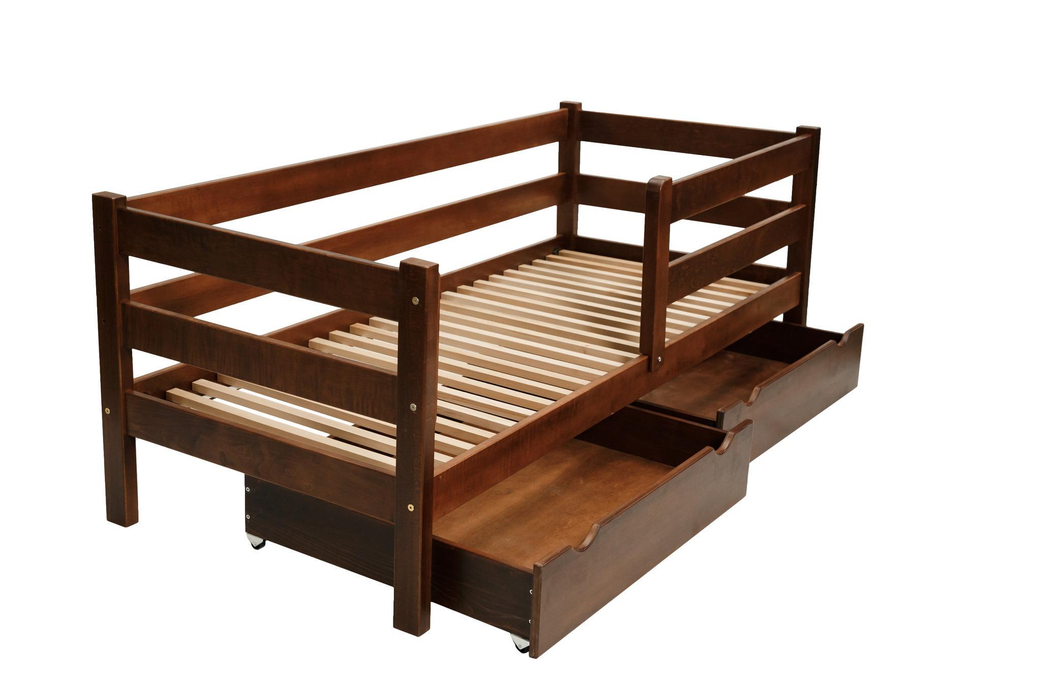 Ліжко підліткове Goydalka Montana з шухлядою 160x80 см Горіх - фото 3 Ліжко підліткове Goydalka Montana з шухлядою 160x80 см Горіх - фото 3