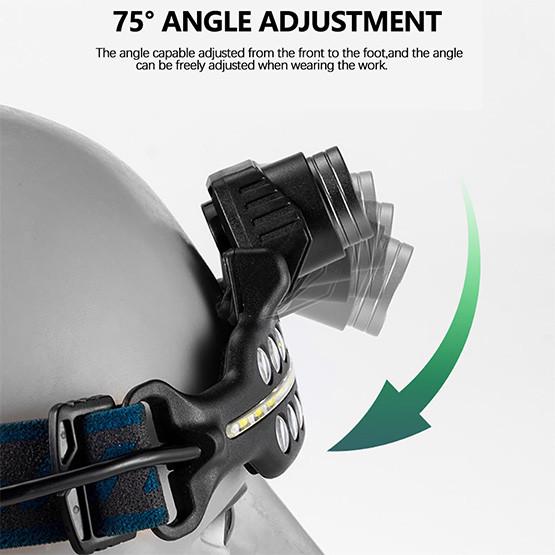 Ліхтар налобний BL-W690-LTS+SMD USB/сенсорний з датчиком руху/червоне і біле світло (1748327410) - фото 4