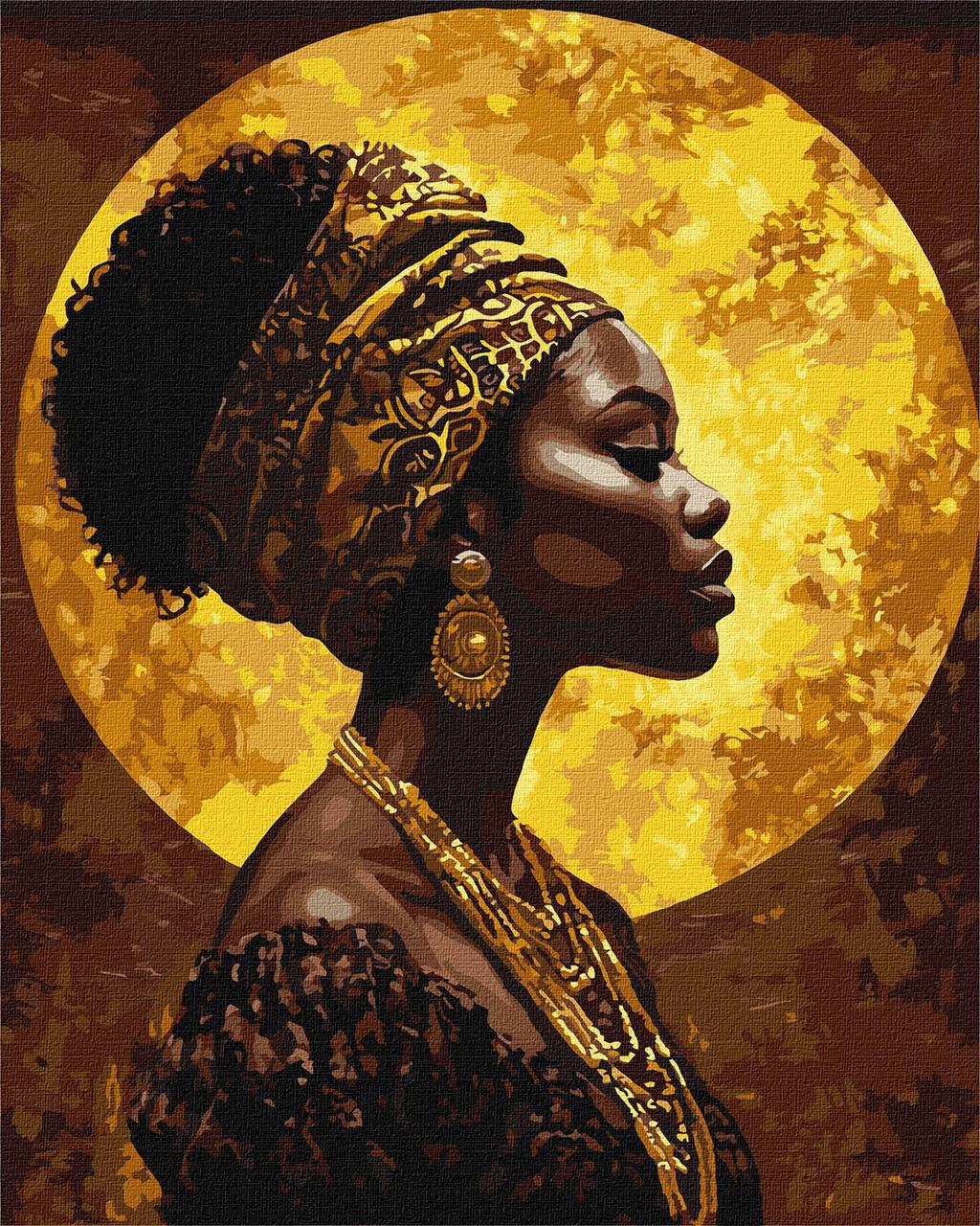 Картина за номерами Ideyka Під золотим сонцем з фарбами металік 40х50 см