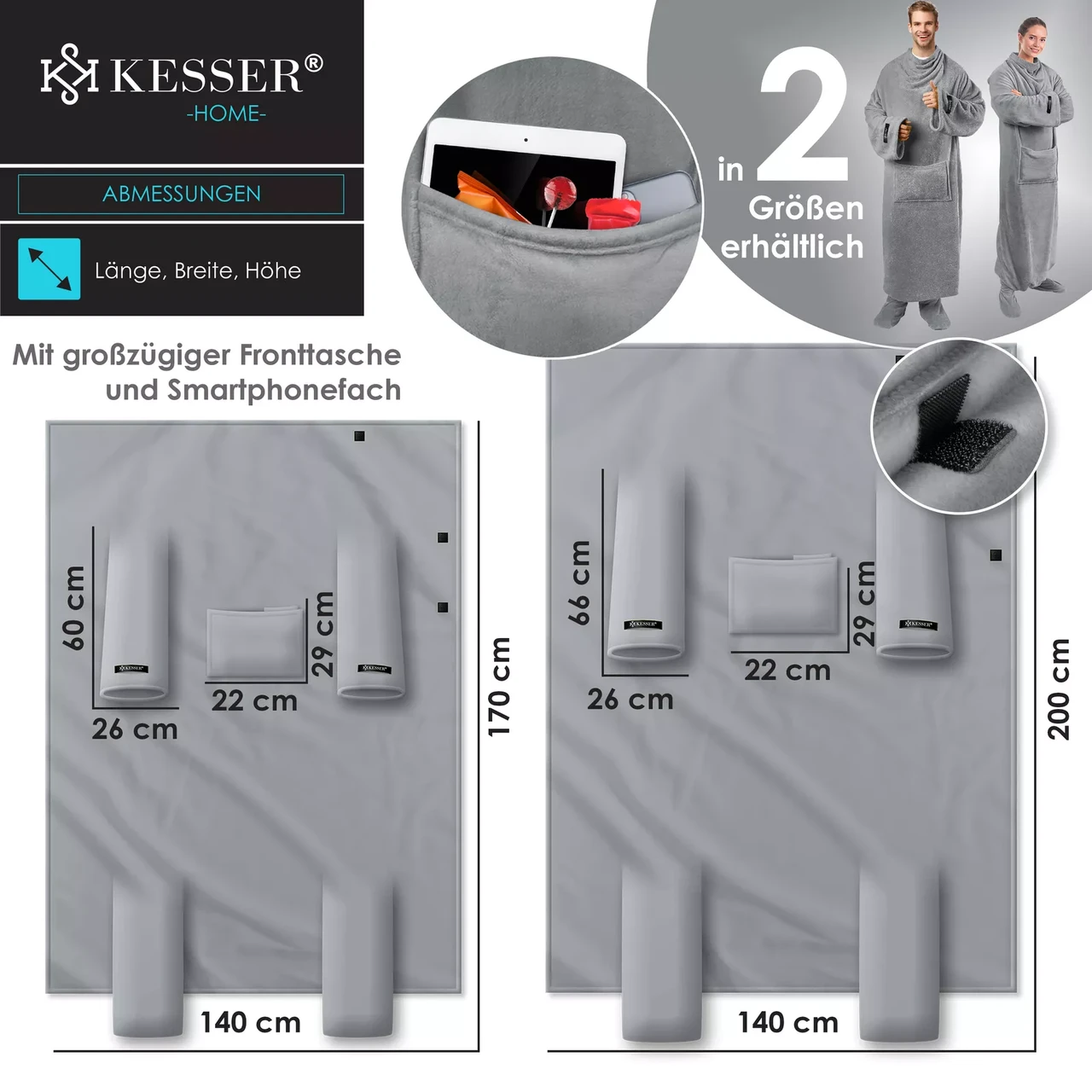 Ковдра-плед KESSER 200x140 см (225262457139gr-200x140) - фото 8 Ковдра-плед KESSER 200x140 см (225262457139gr-200x140) - фото 8